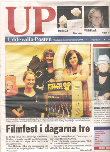 Uddevallaposten 18 nov 2009 framsida